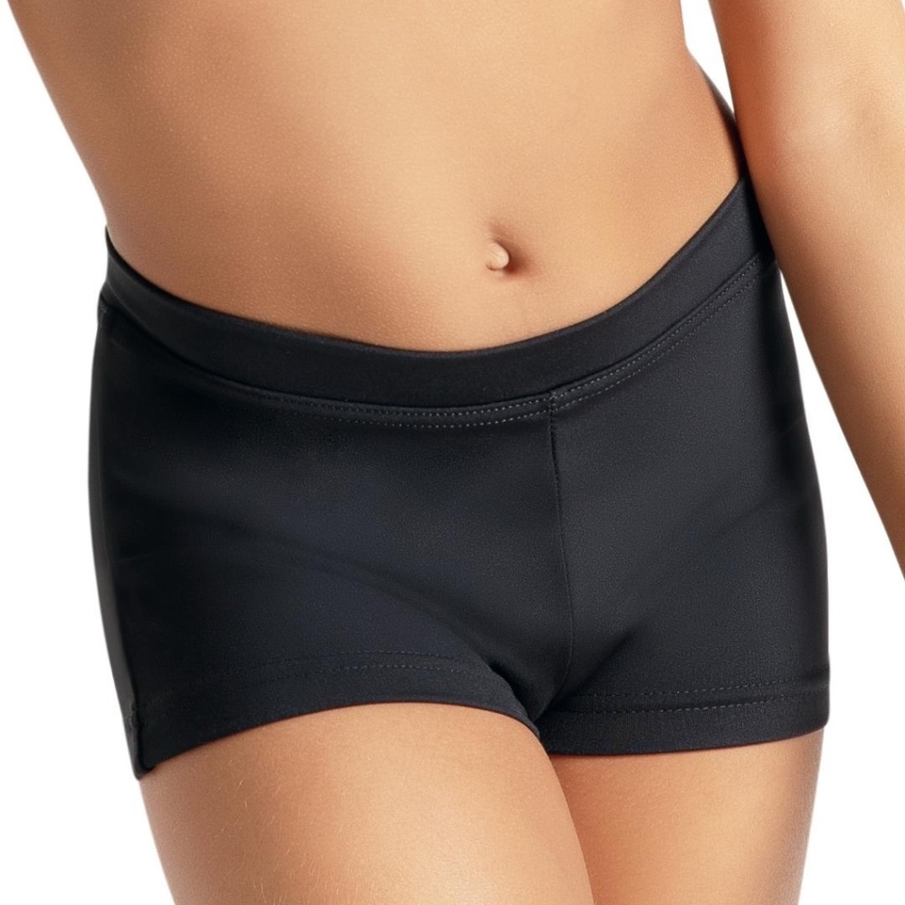 Capezio Boy Cut Low Rise Shorts - Black - - Athletic, Dance Child S, I, M, L